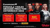 Link Live Streaming F1 GP Austria 2022 di Vidio Pekan Ini, 8-10 Juli 2022. (Sumber : dok. vidio.com)