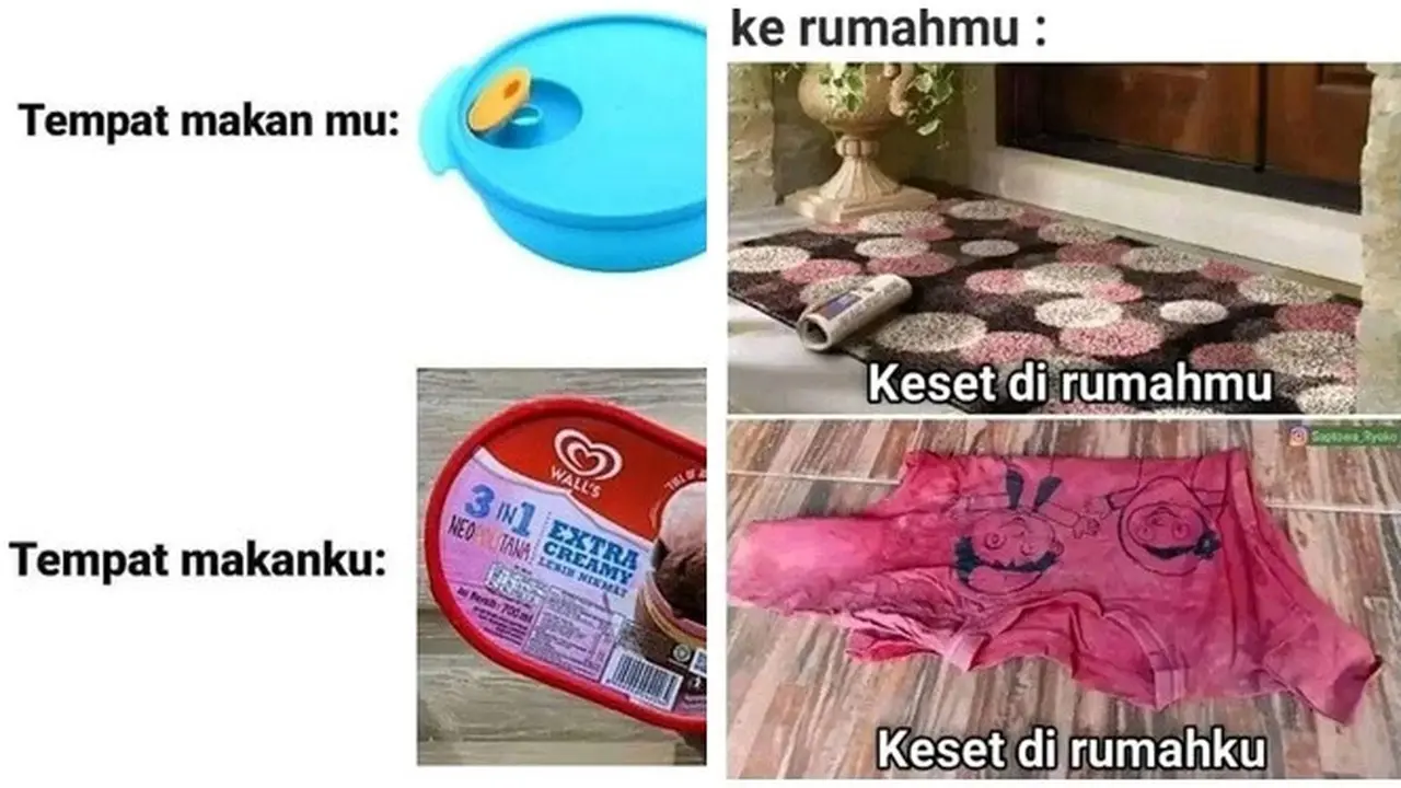 6 Meme Perbedaan Barang Milik Aku dan Orang Lain Ini Bikin Senyum Tipis