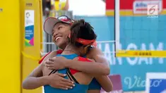 Ganda putri Voli Pantai Indonesia berhasil mengalahkan Chinese Taipei dalam pertandingan sore (24/8) hari di Palembang, Sumatera Selatan.