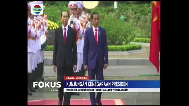 Presiden Joko Widodo lanjutkan kunjungan kenegaraannya ke Vietnam untuk pertemuan bilateral sekaligus menghadiri World Economic Forum On Asean di National Convention Center, Hanoi.