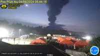 Gunung Ibu kembali mengalami erupsi dahsyat pada Selasa (4/6/2024), pukul 05.36 WIT. (Liputan6.com/ Dok PVMBG)