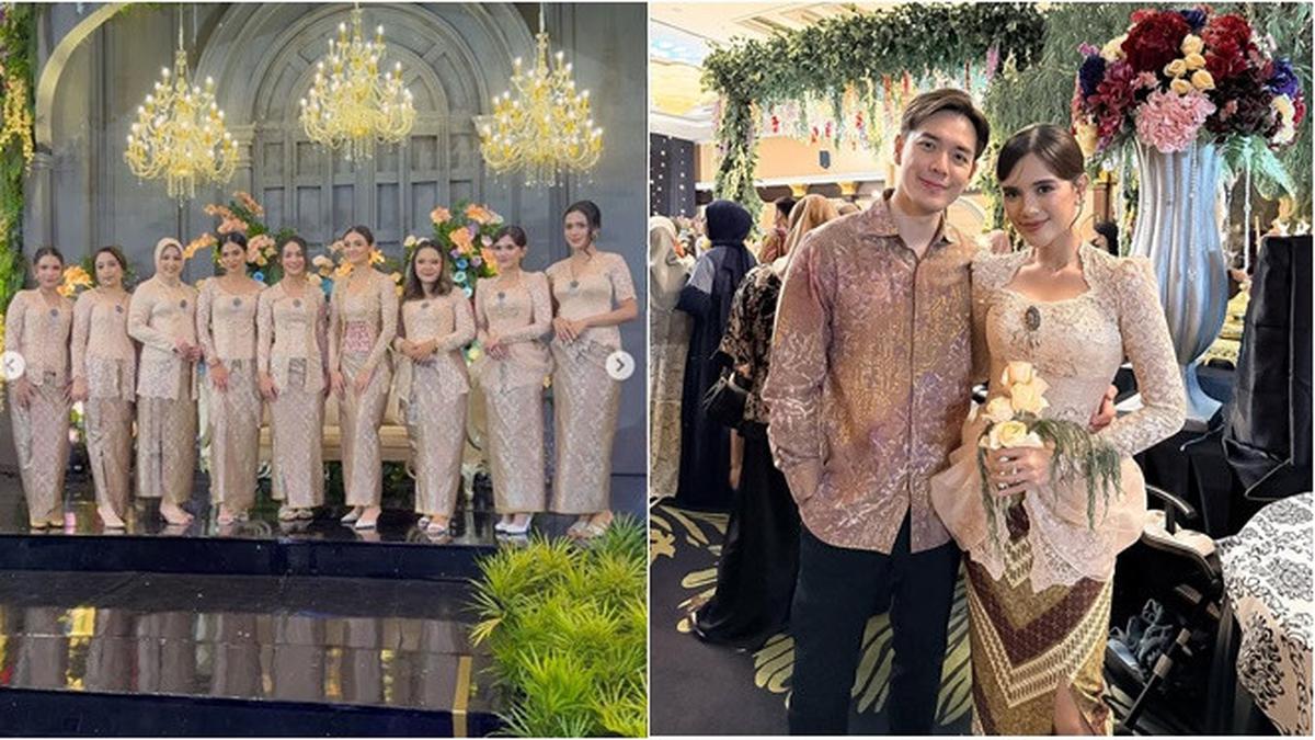 6 Potret Audi Marissa di Pernikahan Ochi Rosdiana, Serasi dengan Anthony Xie