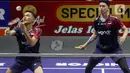 Laga sengit sudah terjadi sejak awal gim pertama. (Liputan6.com/Herman Zakharia)