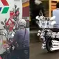 6 Modifikasi Spion Motor Lebih dari Dua Ini Kelewat Unik, Bikin Tepuk Jidat (sumber: Twitter/txtdarigajelas Instagram/roda2blog)