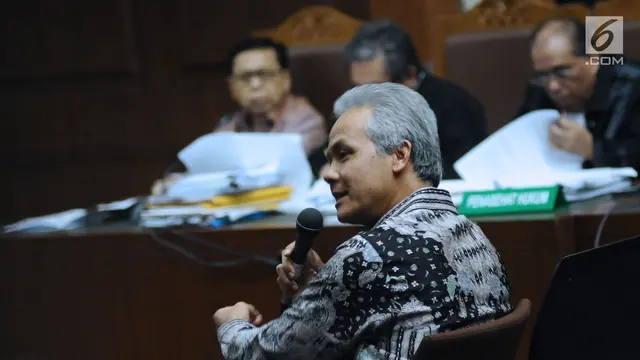 Ganjar Pranowo Bersaksi di Sidang Setya Novanto