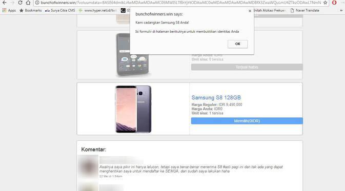 Waspada Iming Iming Hadiah Iphone 7 Dan Galaxy S8 Berkedok
