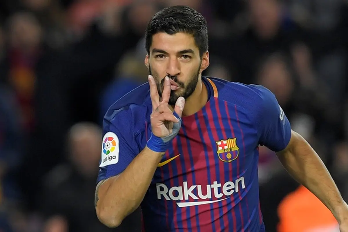 Penyerang Barcelona, Luis Suarez.
