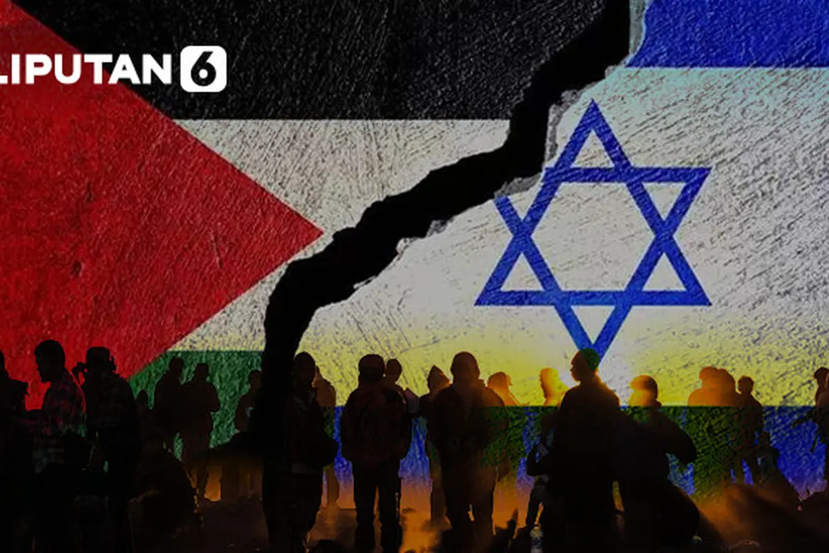 Banner Infografis Israel Setuju Penjajahan Paksa Gaza.