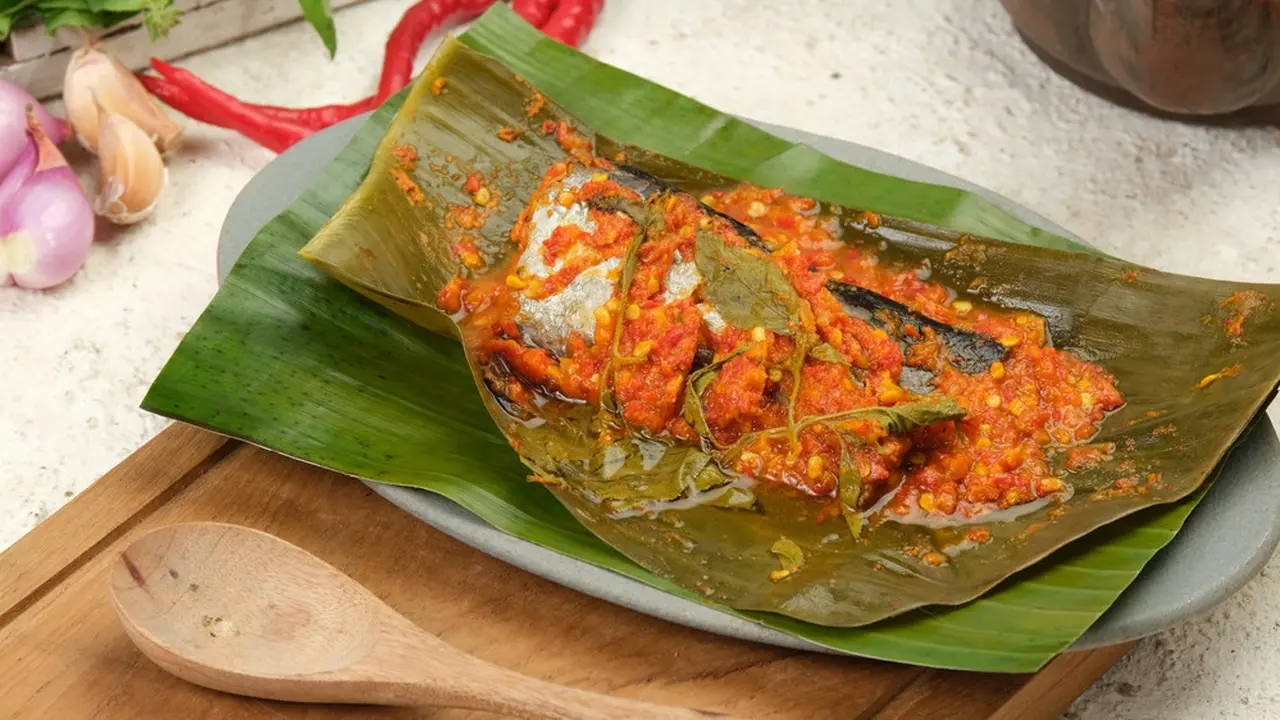 resep pepes ikan bumbu merah pedas