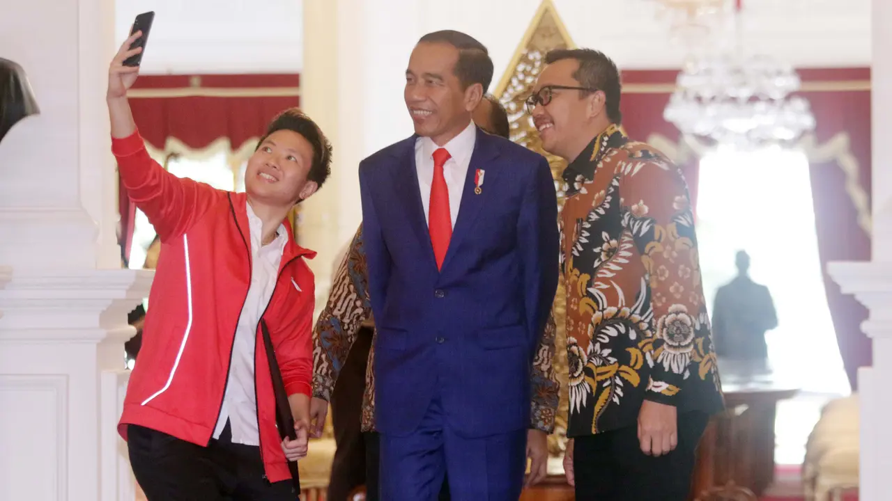 Liliyana Natsir Temui Presiden Jokowi
