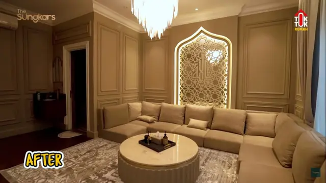 Ruang Tamu Rumah Shireen Sungkar dan Teuku Wisnu. (Foto: YouTube The Sungkars)