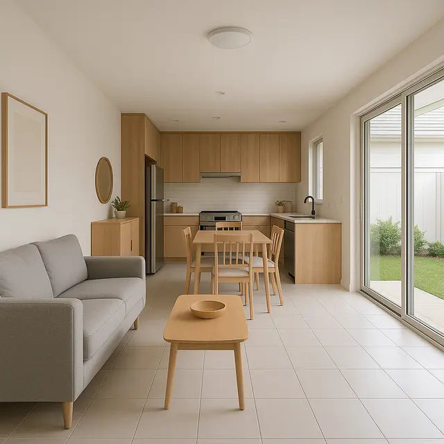 Desain Rumah 6x10 Satu Lantai dengan Tata Ruang Terbuka