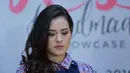 "Perpanjangan dari launching ini kita bakal tur. Saya ingi konsep manggungnya terstandarisasi, biar semua bisa merasakan konsep yang sama. Semoga album ini bisa saya bawa tur," kata Raisa. (Adrian Putra/Bintang.com)