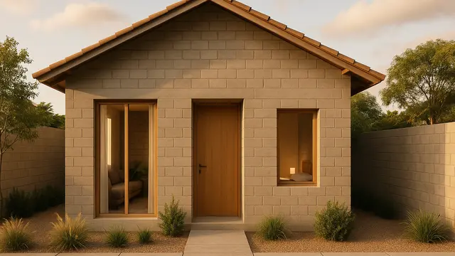 Model Rumah Kecil 1 Kamar dari Batako