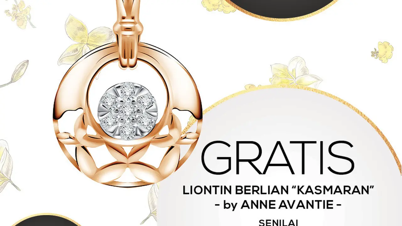 Gratis! The Palace Jeweler Berbagi Liontin Berlian Kasmaran dari Anne Avantie di Akhir Tahun 2021