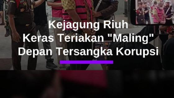 Momen Geram Teriakan "Maling" saat Tersangka Korupsi Ekspor CPO Keluar Gedung Kejagung