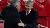Carlo Ancelotti dikabarkan tertarik menangani Arsenal setelah dipecat Bayern Munchen. (AFP/Ben Stansall)