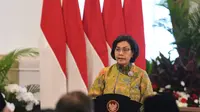 Menkeu Sri Mulyani Dampingi Presiden Jokowi Serahkan Daftar DIPA & TKD APBN 2024 Secara Digital/Istimewa.