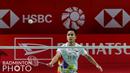 Anthony Sinisuka Ginting secara mengejutkan takluk dari pemain non unggulan asal Thailand, Kunlavut Vitidsarn. (Badminton Photo/Raphael Sachetat)