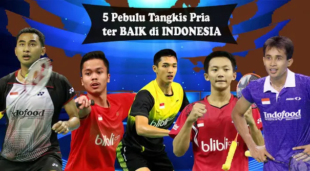 Video lima pemain bulu tangkis tunggal putra terbaik yang dimiliki Indonesia saat ini. Tommy Sugiarto menempati ranking 1 di Indonesia dan 10 di dunia.