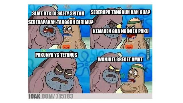 6 Meme Seberapa Tangguh Dalam Kartun Spongebob Ini Bikin Ngakak Hot Liputan6 Com