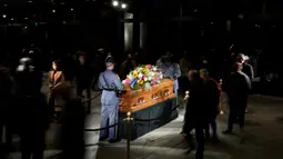 Rosalynn Carter meninggal tak lama setelah menjalani perawatan di rumahnya di Plains, Georgia, didampingi suaminya, seorang Demokrat yang memberikan istrinya suara yang penting selama masa kepresidenannya dari tahun 1977-1981 dan mendukung advokasinya dalam bidang kesehatan mental. (AP Photo/Brynn Anderson, Pool)