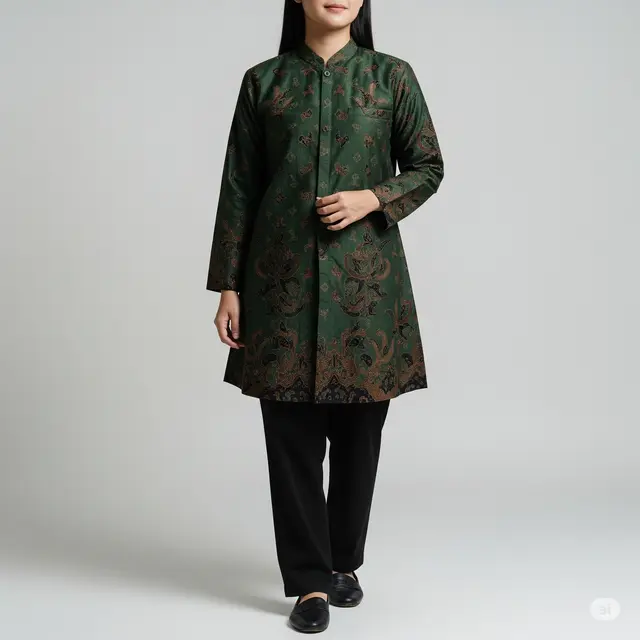 9 Model Baju Batik Wanita Kancing Depan Modern Terbaru yang Wajib Kamu Miliki