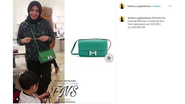Harga 7 Koleksi Tas Mewah Rieta Amilia, Tak Kalah Fantastis dari Nagita Slavina