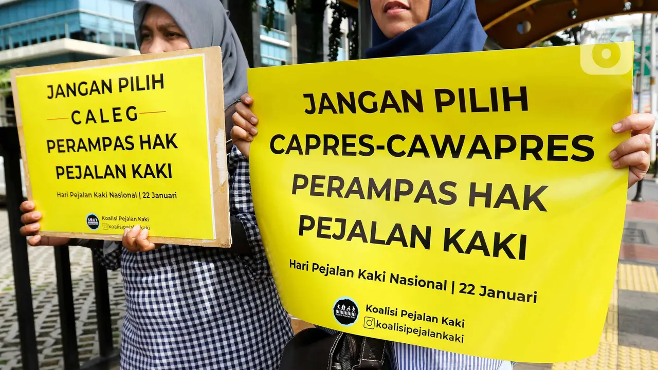 Aktivis Peringati Hari Pejalan Kaki Nasional