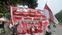 Jelang HUT RI ke-81, Pedagang Bendera Merah Putih Mengeluh Masih Sepi