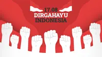 Ilustrasi HUT RI, Kemerdekaan Indonesia, dirgahayu Indonesia. (Image by Freepik)