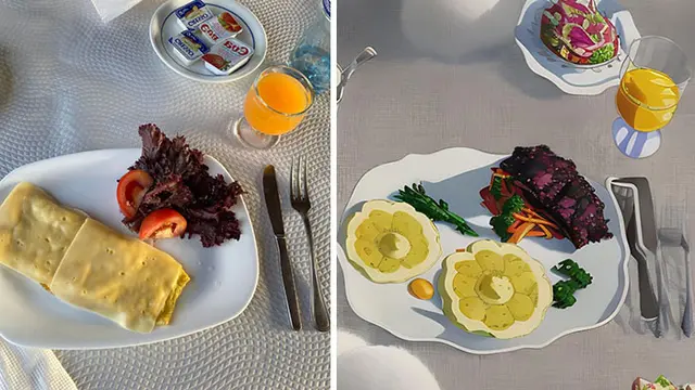 Manfaatkan Teknologi AI, 7 Potret Sajian Makanan Diubah Jadi Animasi Ini Curi Perhatian