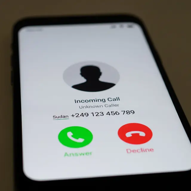 Menerima Telepon dari Kode Telepon +249 (Sudan)/ AI Generated