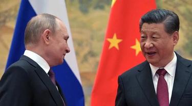 Xi Jinping dan Vladimir Putin bertemu.