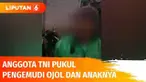Baru selesai antar makanan di daerah Pamulang bersama anaknya, pengemudi ojol ini kena pukul anggota TNI gegara menyalip. Sang anak yang berusaha melerai pun turut jadi sasaran kemarahan.