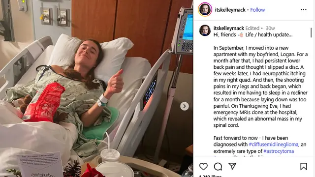 Unggahan Kelley Mack pada Januari. (Instagram/ itskelleymack)