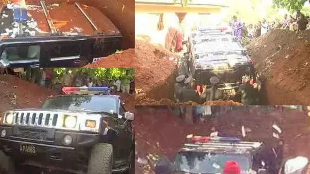 Seorang Anak Kuburkan Jasad Ayahnya Bersama Mobil Mewah Rp 1,2 Miliar