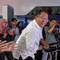 Menkominfo Rudiantara menjajal wahana teknologi 5G di Telkomsel 5G Experience Center. Liputan6.com/Jeko I.R