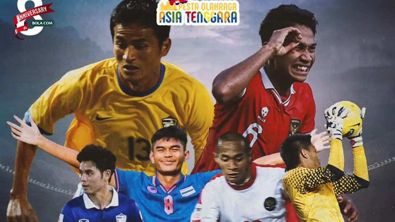 Ilustrasi - Timnas Indonesia Vs Thailand: Kurniawan DY, Kurnia Meiga, Marselino Ferdinan Vs Kiatisuk Senamuang, Theeraton Bunmathan, Teerasak Poeiphimai