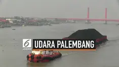 Kota Palembang, Sumatera Selatan sempat diguyur hujan seharian pada hari Selasa (25/9). Akibatnya udara di Palembang kini mulai membaik dan titik api mulai menurun.