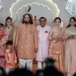 Pernikahan Anant Ambani dan Radhika Merchant berlangsung pada Jumat, 12 Juli 2024 di Mumbai, India. (Dok: Punit PARANJPE / AFP)