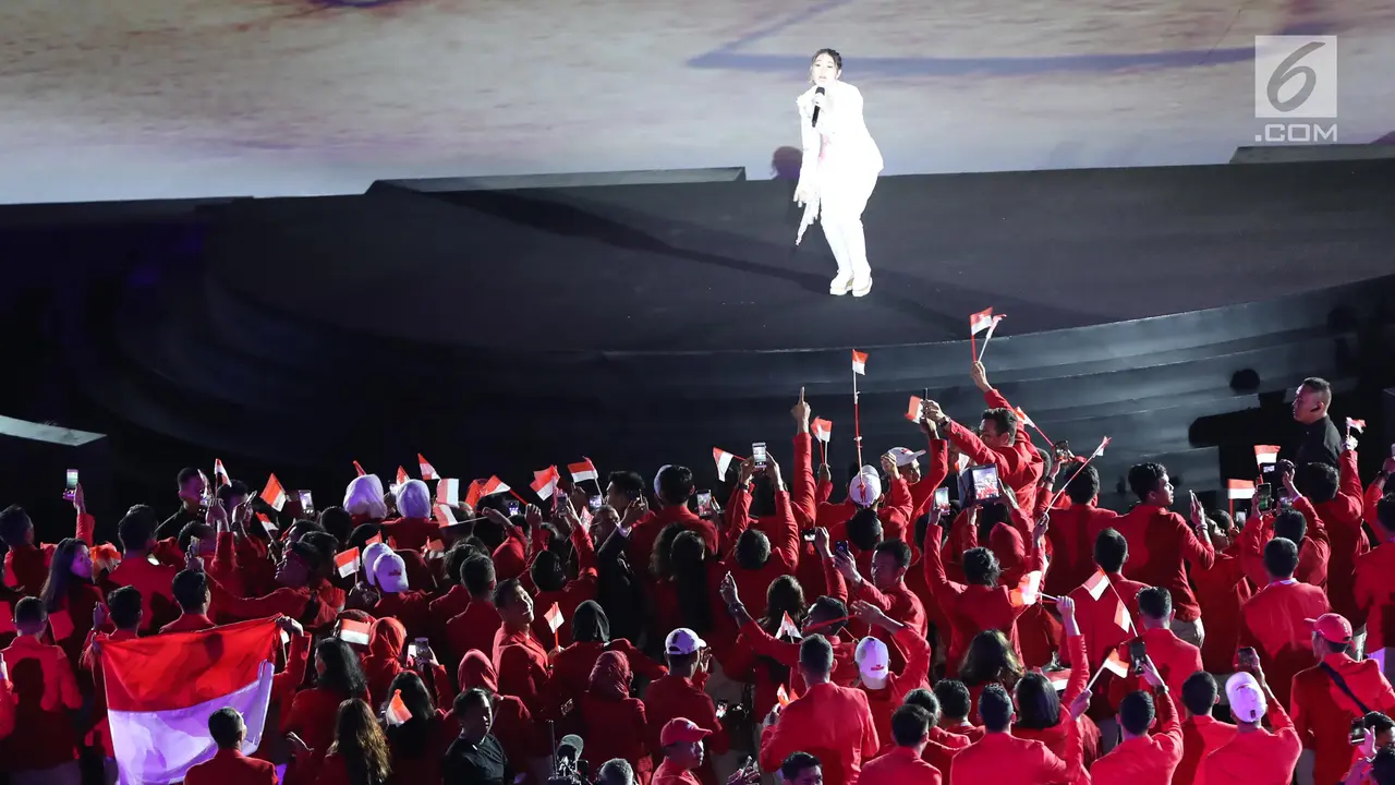 Via Vallen di Pembukaan Asian Games