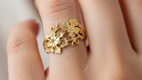 7 Cincin Model Daun Anggur  yang Cantik dan Estetik untuk Koleksi Perhiasanmu di 2025
