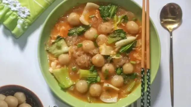 Resep seblak cilok saus tiram. (dok. Cookpad @@ErnySulistyowati)