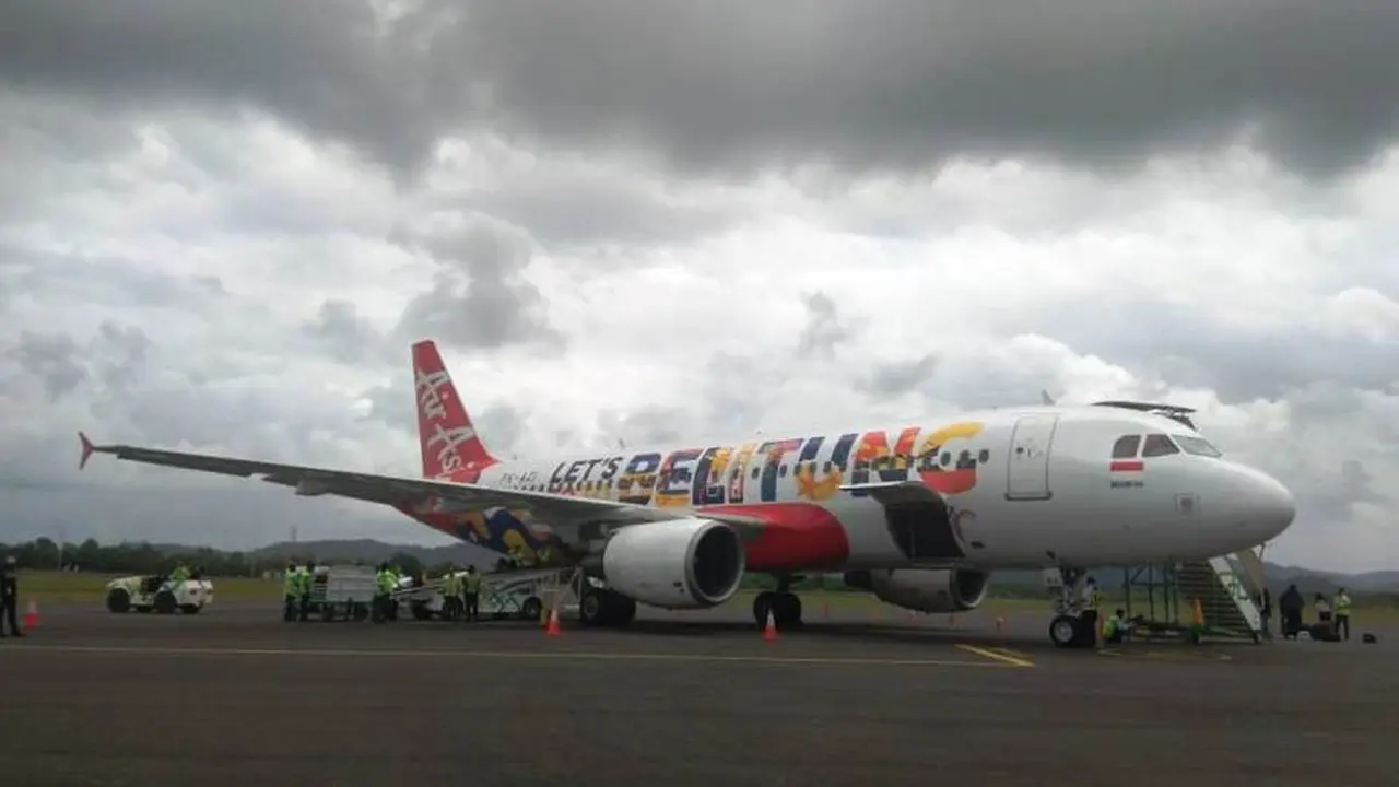 Dukung Industri Pariwisata, AirAsia Rilis Livery 'Let's Go to Belitung'