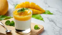 Ilustrasi puding susu mangga yang lezat/copyright freepik.com/jcomp