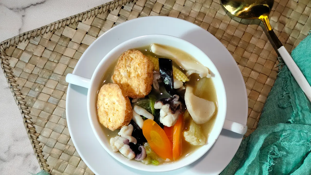 Resep Sapo Tahu Ayam Jamur