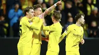 Skuad Bodo/Glimt saat mentas di Liga Europa 2024/2025. (Mats Torbergsen / NTB / AFP)