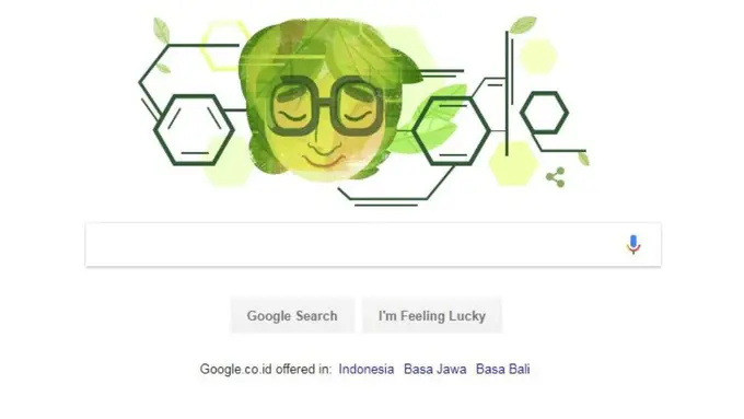 [Bintang] Mengenakan Kacamata Asima Chatterjee Muncul di Google