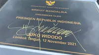 Presiden Jokowi resmikan Sirkuit Mandalika, Lombok (dok: Tira)
